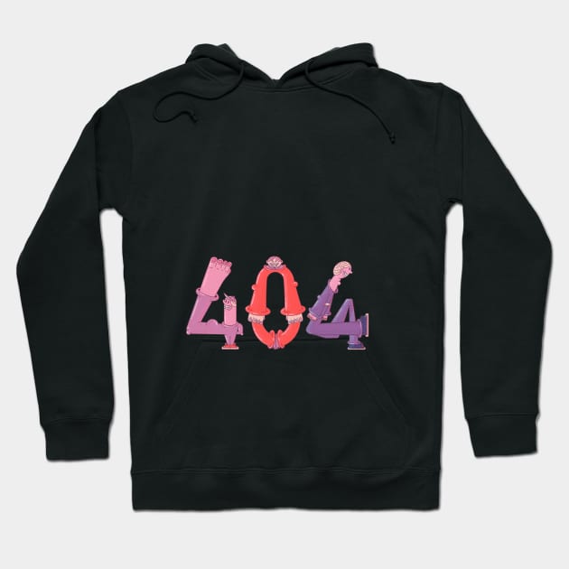 404 error Hoodie by Sasshhaaaart